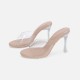 2024 new style thin heel sandals simple crystal transparent high heels women's sandals sexy fashionable outdoor European and American girl style 2024 new style thin heel sandals simple crystal transparent high heels women's sandals sexy fashionable outdoor European and American girl style