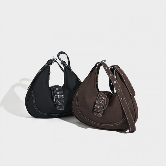 Small Retro Polished Saddlery Bag Export Winter New High-Class Shoulder腋下 Bag Multi-purpose Shoulder Crossbody Bag Trend Small Retro Polished Saddlery Bag Export Winter New High-Class Shoulder腋下 Bag Multi-purpose Shoulder Crossbody Bag Trend