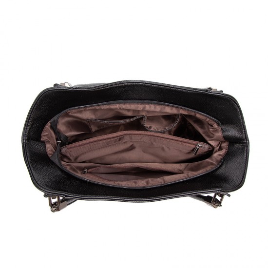 European fashion large capacity retro soft leather pillow bag pleated lazy style casual versatile strap bag European fashion large capacity retro soft leather pillow bag pleated lazy style casual versatile strap bag