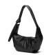 European and American fashion large-capacity retro soft leather dumpling bag, with pleated and laid-back style, for casual and versatile use, with a single shoulder strap and hanging strap for easy carrying. European and American fashion large-capacity retro soft leather dumpling bag, with pleated and laid-back style, for casual and versatile use, with a single shoulder strap and hanging strap for easy carrying.