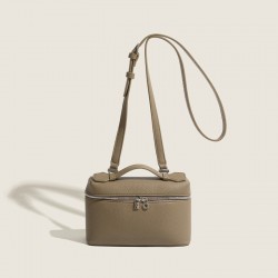 Small and exclusive cosmetic bag lunch box bag women's 2023 new style fashionable and versatile small square bag simple solid color single shoulder crossbody bag