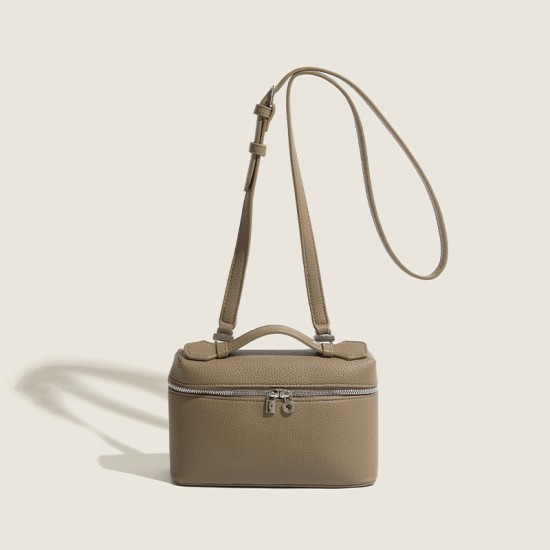 Small and exclusive cosmetic bag lunch box bag women's 2023 new style fashionable and versatile small square bag simple solid color single shoulder crossbody bag Small and exclusive cosmetic bag lunch box bag women's 2023 new style fashionable and versatile small square bag simple solid color single shoulder crossbody bag