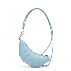 Cross-border wholesale niche design soft leather mini croissant-style handbag, with retro and exquisite style, for use as a zero wallet.