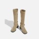 2024 best-selling European and American British style boots for women, thick-soled, height-increasing, short boots, mid-calf boots, back zipper, slimming, knee-high boots 2024 best-selling European and American British style boots for women, thick-soled, height-increasing, short boots, mid-calf boots, back zipper, slimming, knee-high boots