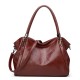 European fashion large capacity retro soft leather pillow bag pleated lazy style casual versatile strap bag European fashion large capacity retro soft leather pillow bag pleated lazy style casual versatile strap bag