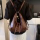 Trendy and fashionable backpack with leather straps, large capacity casual backpack for women in 2023, versatile single shoulder bag with trendy design Trendy and fashionable backpack with leather straps, large capacity casual backpack for women in 2023, versatile single shoulder bag with trendy design
