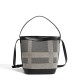 2023 new style women's bag fashionable high-end style patchwork bucket bag simple handbag versatile grid crossbody bag