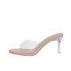 2024 new style thin heel sandals simple crystal transparent high heels women's sandals sexy fashionable outdoor European and American girl style 2024 new style thin heel sandals simple crystal transparent high heels women's sandals sexy fashionable outdoor European and American girl style