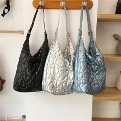 French Large Capacity Ruffled Unique Frill Water Bucket Bag 2025 New Sweet Fashion腋下 Shoulder Bag Women Bag