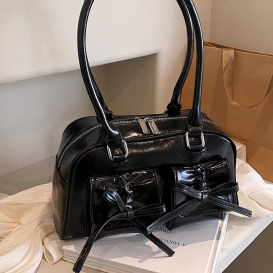 2025 This Year's Sweet Cool Embroidered Bow Shoulder腋下 Bag Women Handbag New Casual Ball Game Bag Evening Bag 2025 This Year's Sweet Cool Embroidered Bow Shoulder腋下 Bag Women Handbag New Casual Ball Game Bag Evening Bag