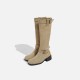 2024 best-selling European and American British style boots for women, thick-soled, height-increasing, short boots, mid-calf boots, back zipper, slimming, knee-high boots 2024 best-selling European and American British style boots for women, thick-soled, height-increasing, short boots, mid-calf boots, back zipper, slimming, knee-high boots