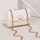 High-end fur patterned small bag women's fall 2023 new trendy fashionable chain small square bag versatile single shoulder crossbody bag High-end fur patterned small bag women's fall 2023 new trendy fashionable chain small square bag versatile single shoulder crossbody bag
