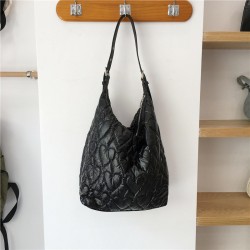 French Large Capacity Ruffled Unique Frill Water Bucket Bag 2025 New Sweet Fashion腋下 Shoulder Bag Women Bag