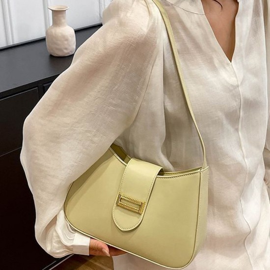 2025 New Small Design Retro Shoulder Bag Fashion Horizontal Handbag Accordian Women Crossbody Long Bag