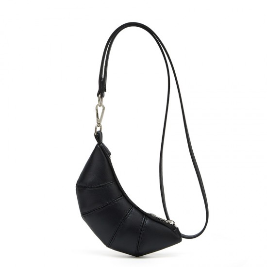 Cross-border wholesale niche design soft leather mini croissant-style handbag, with retro and exquisite style, for use as a zero wallet. Cross-border wholesale niche design soft leather mini croissant-style handbag, with retro and exquisite style, for use as a zero wallet.
