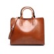 2023 new style bags women large capacity business handbag fashionable waxed leather pure color tote bag single shoulder crossbody bag 2023 new style bags women large capacity business handbag fashionable waxed leather pure color tote bag single shoulder crossbody bag