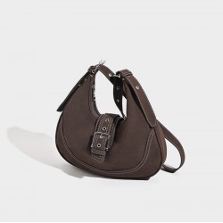 Small Retro Polished Saddlery Bag Export Winter New High-Class Shoulder腋下 Bag Multi-purpose Shoulder Crossbody Bag Trend