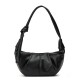 European and American fashion large-capacity retro soft leather dumpling bag, with pleated and laid-back style, for casual and versatile use, with a single shoulder strap and hanging strap for easy carrying. European and American fashion large-capacity retro soft leather dumpling bag, with pleated and laid-back style, for casual and versatile use, with a single shoulder strap and hanging strap for easy carrying.
