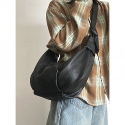 Large capacity bucket bag in 2025 autumn-winter, soft leather tote bag for commuting and versatile, college student's class bag for women in trendy style Large capacity bucket bag in 2025 autumn-winter, soft leather tote bag for commuting and versatile, college student's class bag for women in trendy style