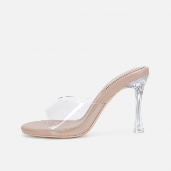2024 new style thin heel sandals simple crystal transparent high heels women's sandals sexy fashionable outdoor European and American girl style 2024 new style thin heel sandals simple crystal transparent high heels women's sandals sexy fashionable outdoor European and American girl style