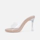 2024 new style thin heel sandals simple crystal transparent high heels women's sandals sexy fashionable outdoor European and American girl style 2024 new style thin heel sandals simple crystal transparent high heels women's sandals sexy fashionable outdoor European and American girl style