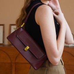 Women's Bags - Large Capacity High-end Underarm Bags, 2023 New Trend Fall/Winter Small Shoulder Underarm Soft Leather Tote Bag, Trendy