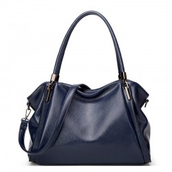 European fashion large capacity retro soft leather pillow bag pleated lazy style casual versatile strap bag