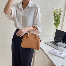 Korean Ins New High-Class Small Design Boston Bag Women Simple Multi-purpose Shoulder Crossbody Bag