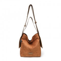 Songmont Mountain Down Fur Ear-Attached Tote Bag Lazy Business Shoulder Crossbody Bag Bucket Bag Large Bag