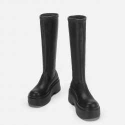 Women's thick-soled loafers, one-step-on, two-wear, platform soles, small leather shoes, height-increasing, British style, single shoes