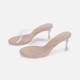 2024 new style thin heel sandals simple crystal transparent high heels women's sandals sexy fashionable outdoor European and American girl style 2024 new style thin heel sandals simple crystal transparent high heels women's sandals sexy fashionable outdoor European and American girl style